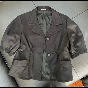 Black Miu Miu cropped jacket